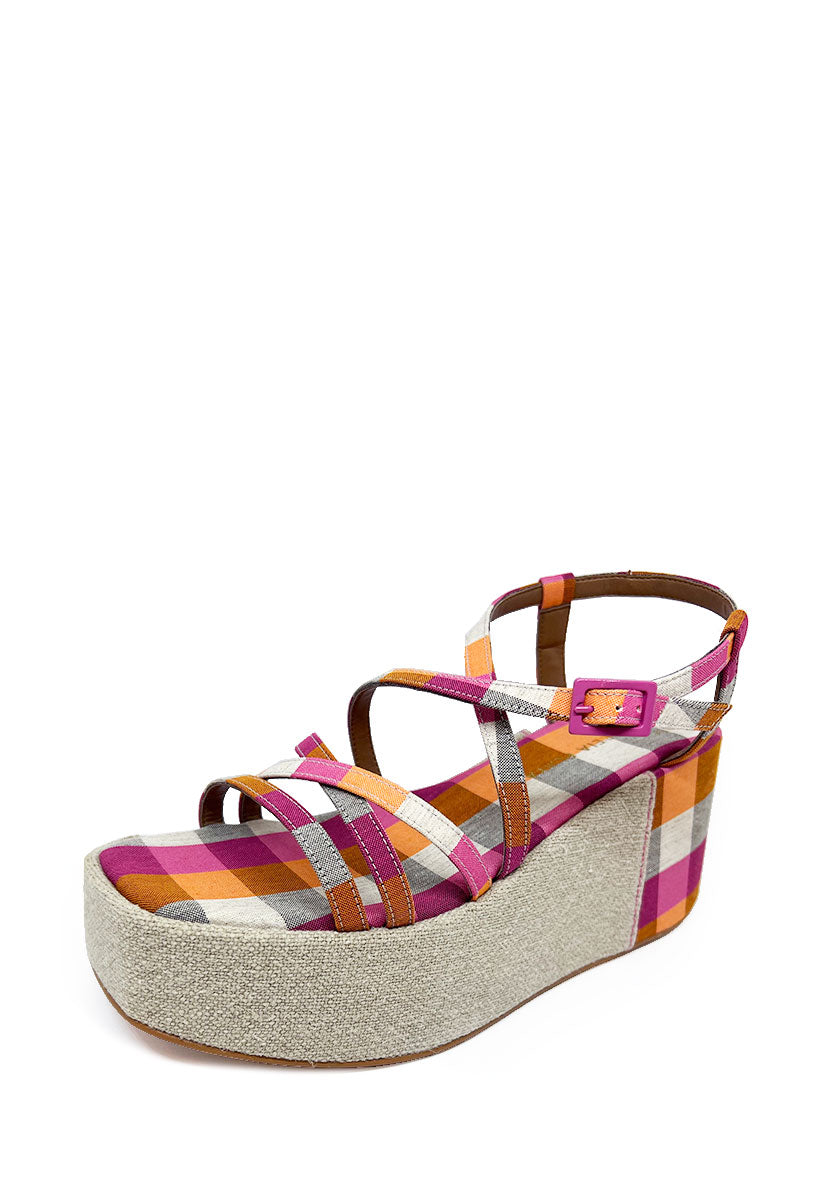 SANDALIAS VEGANAS MAIA PINK VICHY