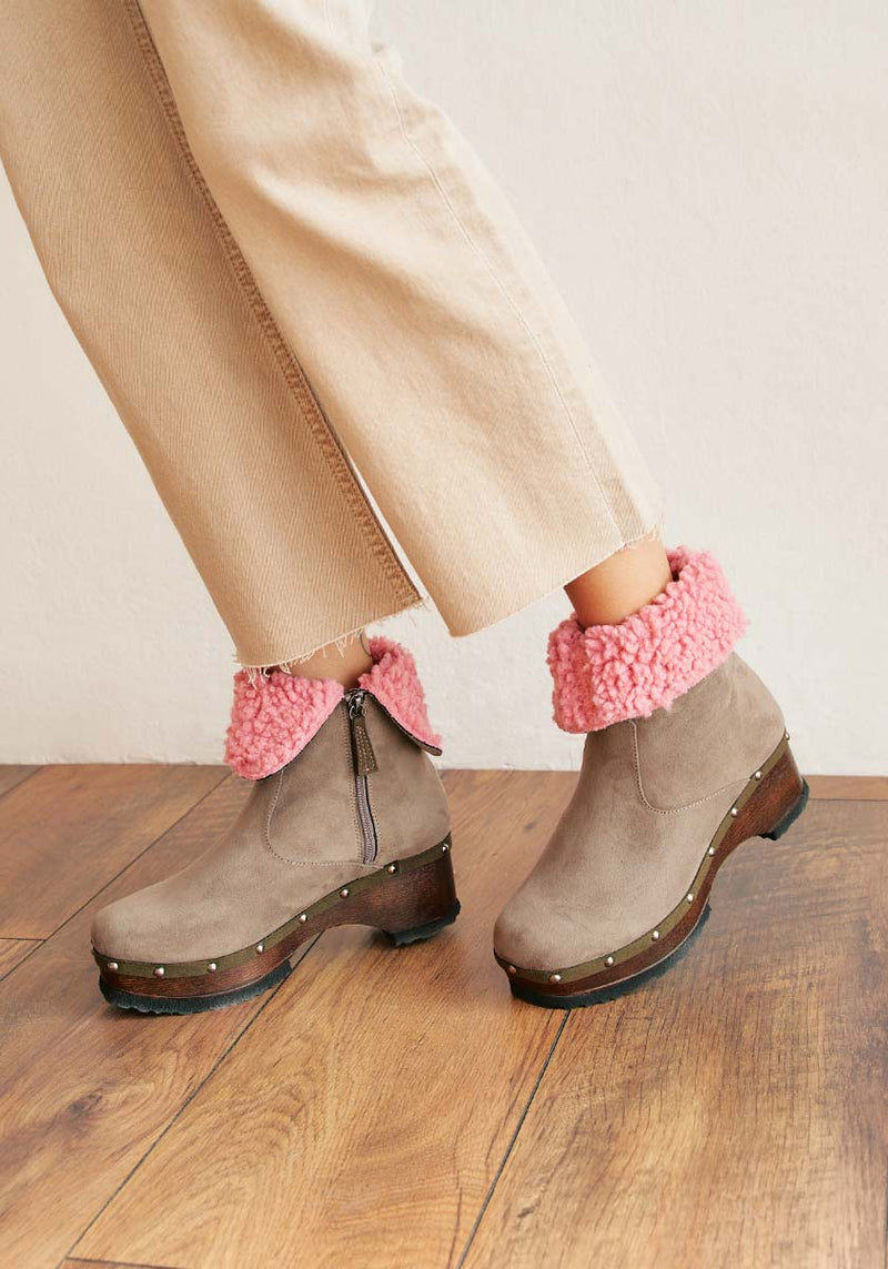 VEGAN BOOTS NILO TAUPE SUEDE