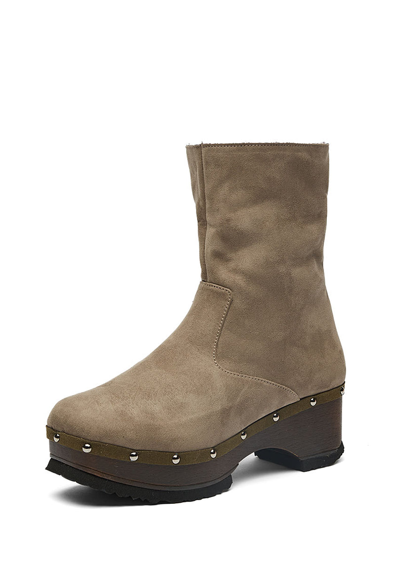 VEGAN BOOTS NILO TAUPE SUEDE